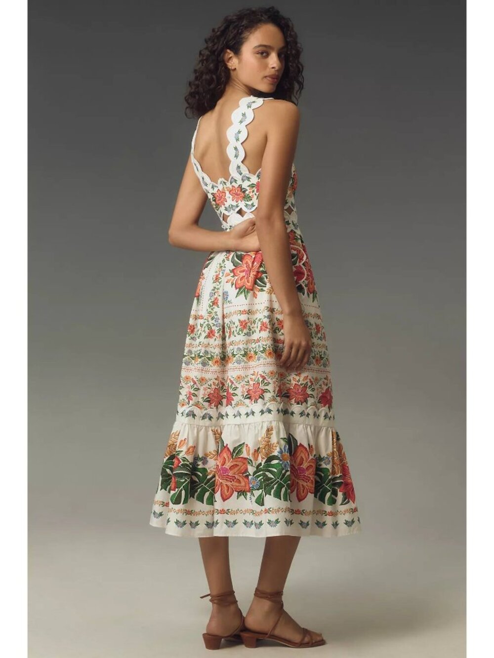 Farm Rio Off-White Bloom Garden Maxi Dress Size Medium - Picture 3 of 13